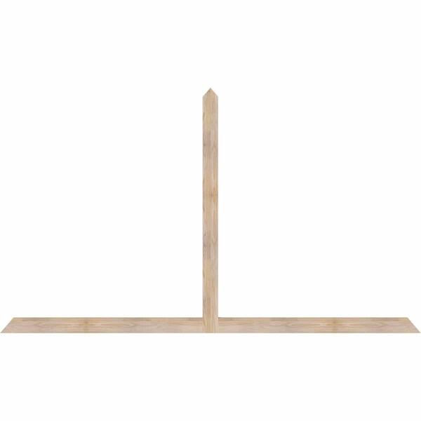 Ekena Millwork Portland Smooth Timber Gable Bracket, Douglas Fir, 96"W x 56"H x 1 1/2"D x 3 1/2"F, 14/12 Pitch GBW096X56X0204POR00SDF - main